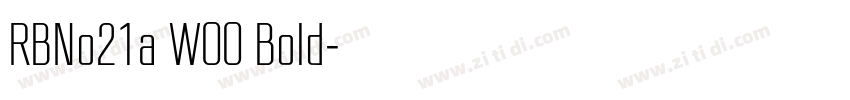 RBNo21a W00 Bold字体转换